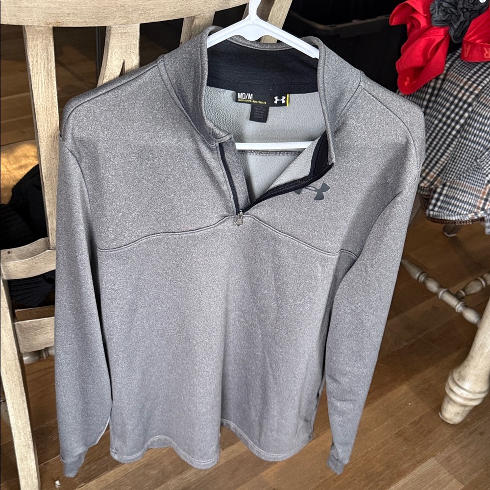 Under Armour Gray Quarter-Zip Sweatshirt